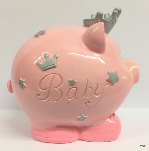 Sparschwein mit krone - mit, blau