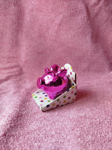 Mini sparschwein rosa - rosa, mit