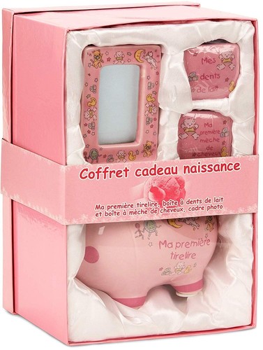 Geschenkset geburt sparschwein - geschenkset,