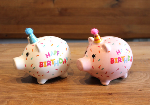 Sparschwein aus keramik happy - aus, "happy