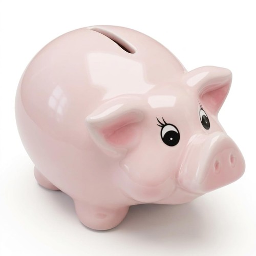 Sparschwein keramik rosa 5 - keramik, 13,5