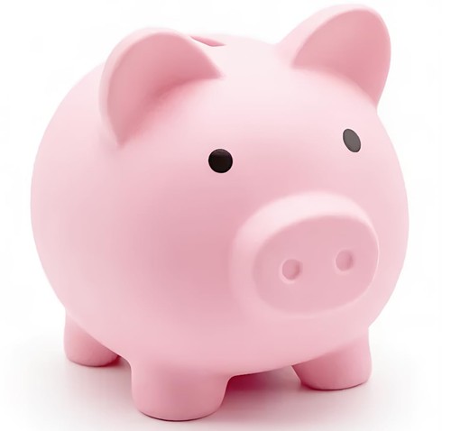 Sparschwein rosa pvc - sparschwein,