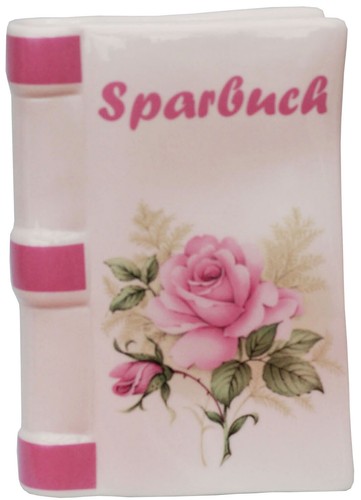 Spardose rosa rose - rosa,