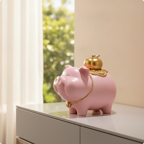 Sparschwein mit glocke haltbar - mit,