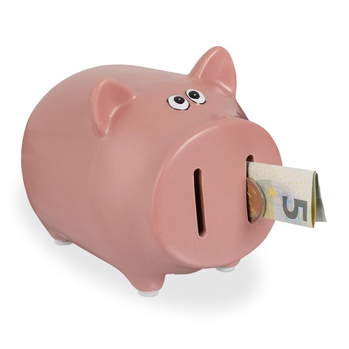 Sparschwein rosa 5x12x14 - 12,5x12x14, cm