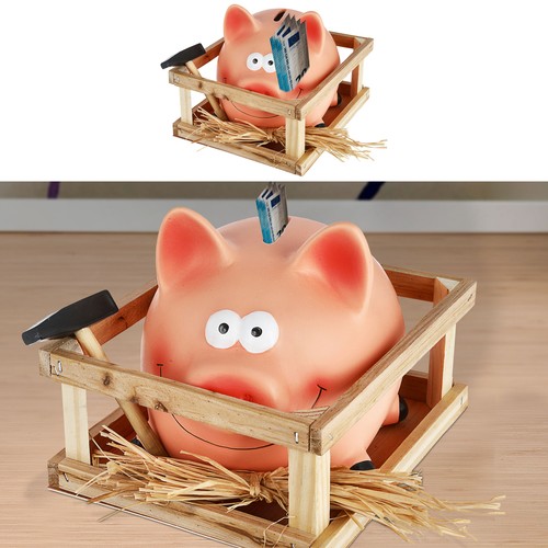 Sparschwein stall spardose - sparschwein,