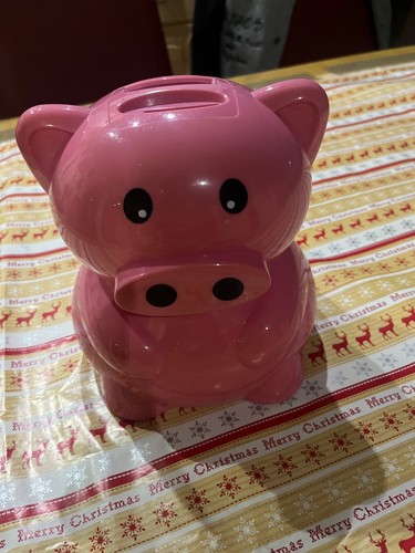 Rosa sparschwein mit - rosa,