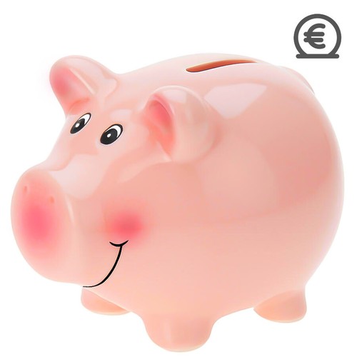 Spardose als schwein - spardose, ca.12x9cm