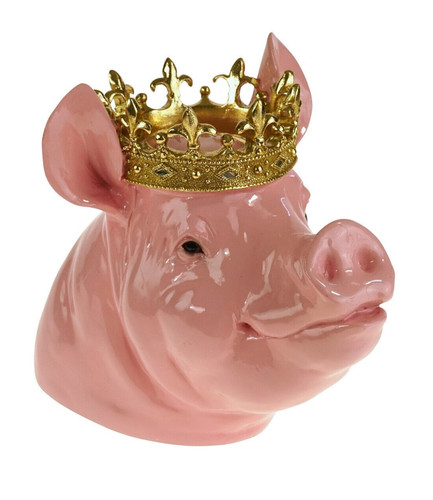 Sparschwein krone kopf 34cm - sparschwein,